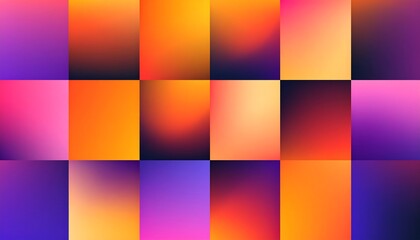 Colorful, square gradient tiles