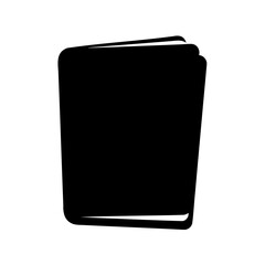 A Simple Black Book Illustration for Educational Purposes and Reading Habits