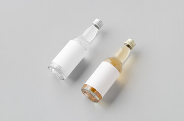 Miniature spirits, liquor bottle mockup