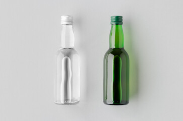 Miniature spirits, liquor bottle mockup