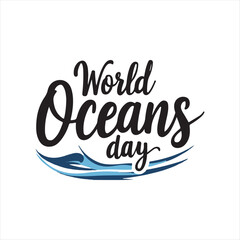World Oceans Day Typography Design,
Handwritten World Oceans Day Calligraphy,
World Oceans Day Lettering with Waves,
Elegant World Oceans Day Text Art,