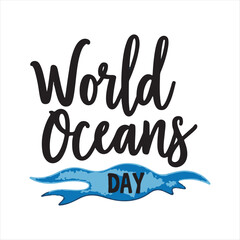 World Oceans Day Typography Design,
Handwritten World Oceans Day Calligraphy,
World Oceans Day Lettering with Waves,
Elegant World Oceans Day Text Art,