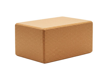 Isolated rectangular prism of dense material for fitness workout, yoga, or other exercise