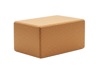 Isolated rectangular prism of dense material for fitness workout, yoga, or other exercise