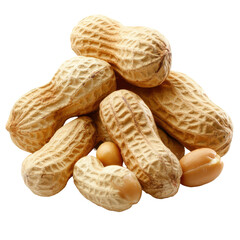 Freshly Harvested Peanuts in Their Shells, Perfect for Snacking or Cooking on transparent background