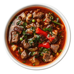 Hearty Beef Stew with Vegetables in Rich Broth, Perfect Comfort Food for Family Gatherings on transparent background