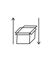 empty box icon, vector best line icon.