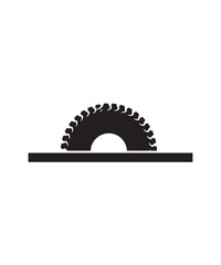 cutting saw icon, vector best flat icon.
