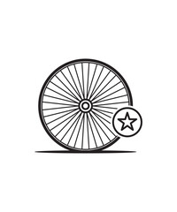 tire icon, vector best flat icon.