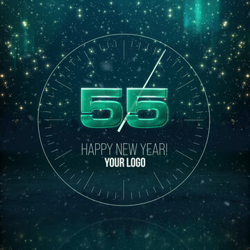 New Year Countdown Square Stories Opener for Social Media