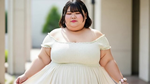 ぽっちゃりさんのファッションポートレート