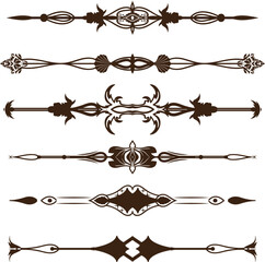 Line Ornament floral vector design