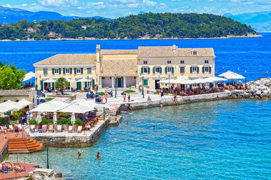 Faliraki Strand in Korfu, Griechenland