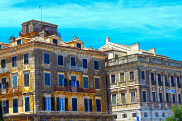 Fototapeta premium Das Alte Rathaus von Korfu (San Giacomo Theater) in Korfu-Stadt, Griechenland