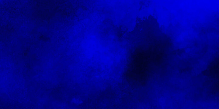 Dark abstract background with blue grunge effect background. Beautiful and soft cloudy light blue clouds watercolor background, Ancient blue wall surface textures backgrounds.