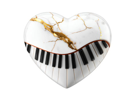 heart made of black and white pills