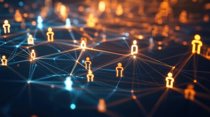 Network of connected people data and information