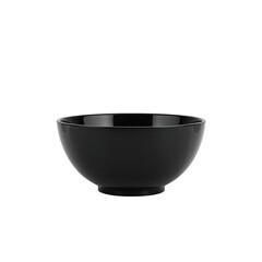 Elegant dark bowl with a smooth, glossy finish, perfect for serving meals or displaying decor.