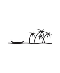 beach icon, vector best flat icon.