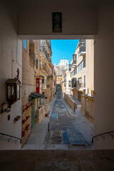 Typical classic street of Malta.