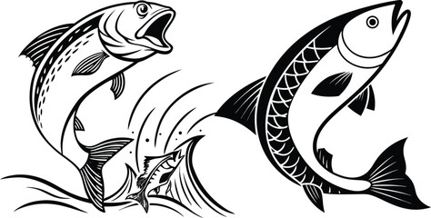 Eco Friendly Fishing Concept with Human Hand Holding Fish and Water Droplet  Conservation Artwork