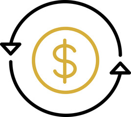 Minimal Finance Icon Money Cycle