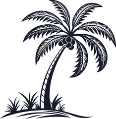 Fototapeta premium palm tree silhouette
