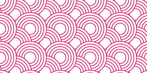 Geometric circle stripe diagonal overlap colorful minimal fabric textile design. abstract background oblique stripe diagonal line wave parallel pink digital vector illustration art pattern.	
