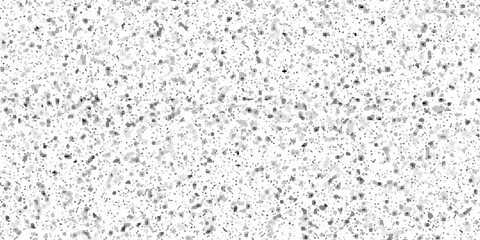 Terrazzo flooring interior grain vintage paint smooth design. Vector grunge dirty vintage wall overlay noise old wall black and white terrazzo granite floor structure distressed texture background.	