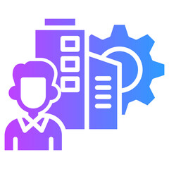 Corporate Governance glyph gradient icon