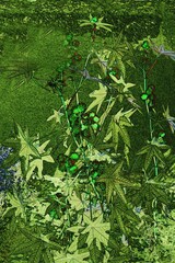 Abstraktes dynamisches futuristisches digitales Kunstwerk ohne Mithilfe von "KI " am PC selbst erstellt	