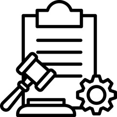 Regulation line icon