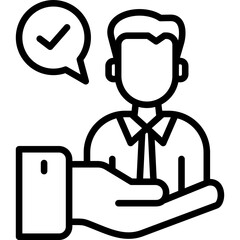 Ethical Leadership line icon