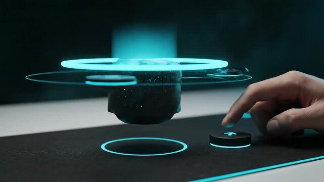 Digital Transformation - Digital Twin Update: Building twin rotates subtly as a sync sweep aligns micro-panels, vents settle, and a small check bead lights.