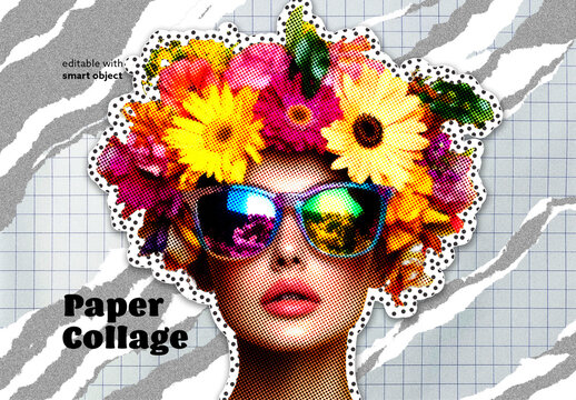 Paper Collage Photo Effect