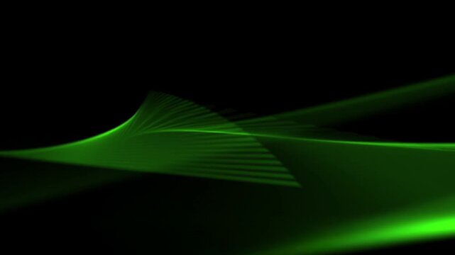 abstract green wave background