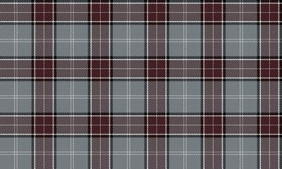 Seamless plaid pattern in grey, brown, and white. Perfect for designing clothes, skirts, and pants. Elegant and stylish, it looks good both casually and formally, perfect for any occasion.