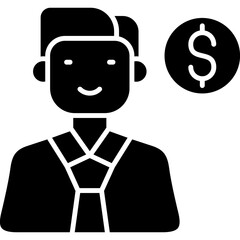 Obraz premium Salesman Icon Vector Element