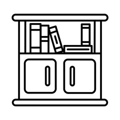 Book shelf icon design 