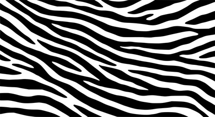 Fototapeta premium Trendy zebra skin pattern background vector. Animal fur, vector background for Fabric design, wrapping paper, textile and wallpaper.