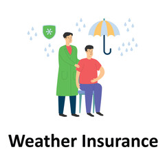 Weather Risk Management Vector Illustration Which can easily edit or modifyWeather Risk Management Vector Illustration Which can easily edit or modify