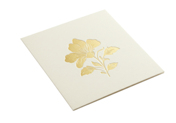 Isolated floral greeting card design template for invitation announcement or message