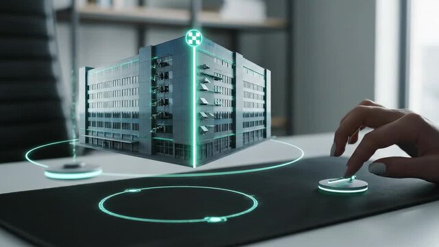 Digital Transformation - Digital Twin Update: Factory line twin syncs; rollers align under a sweep band and a discrete mint check confirms health.