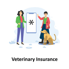 Veterinary Insurance Vector Illustration Which can easily edit or modify