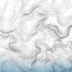 Abstract topographic map