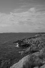 Scenic view of coastal landscapes in summer
