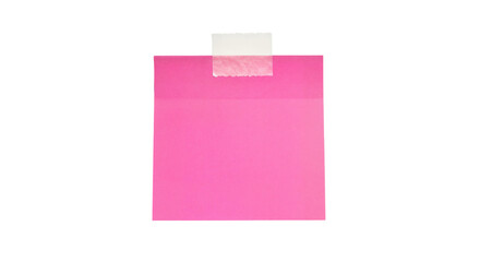 Sticky note reminder. Post it note paper. pink sheets for notes isolated with clipping path on background. © GraphicsWorld