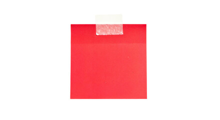 Sticky note reminder. Post it note paper. red sheets for notes isolated with clipping path on...