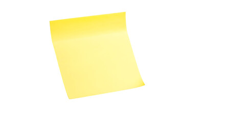 Sticky note reminder. Post it note paper. Yellow sheets for notes isolated with clipping path on background.
