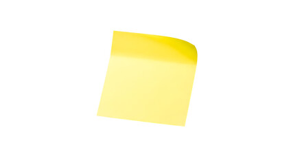 Sticky note reminder. Post it note paper. Yellow sheets for notes isolated with clipping path on...